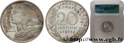 Piéfort argent de 20 centimes Marianne 1977 Pessac GEM.56 P2