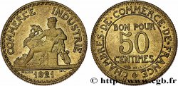 50 centimes Chambres de Commerce 1921 Paris F.191/3