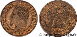 Un centime Napoléon III, tête laurée 1861 Paris F.103/1