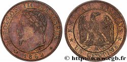 Un centime Napoléon III, tête laurée 1862 Paris F.103/4