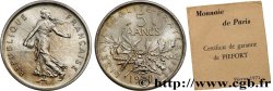 Piéfort argent de 5 francs Semeuse 1971 Paris GEM.154 P2