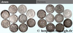 Lot de dix écus de 5 francs n.d.  F.-/