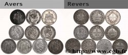 Lot de dix écus de 5 francs n.d.  F.-/