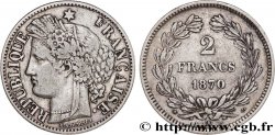 2 francs Cérès, sans légende 1870 Paris F.264/1