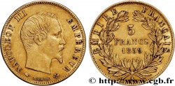 5 francs or Napoléon III, tête nue, grand module 1859 Paris F.501/7