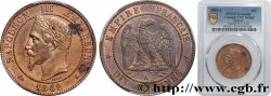 Dix centimes Napoléon III, tête laurée 1862 Paris F.134/7