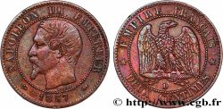 Deux centimes Napoléon III, tête nue, petit D et petit lion 1857 Lyon F.107/48