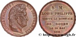 Monnaie de visite, module de 5 francs, revers n°2 pour Louis-Philippe à la Monnaie de Rouen 1831 Rouen T.T.4701 b.3