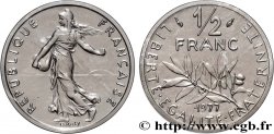 Piéfort Nickel de 1/2 franc Semeuse 1977 Pessac GEM.91 P1