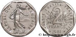 Piéfort nickel de 2 francs Semeuse, nickel 1981 Pessac GEM.123 P1 
