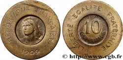 Essai de 10 centimes Rude en bronze-aluminium 1909 Paris GEM.35 11