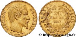 20 francs or Napoléon III, tête nue 1857 Paris F.531/12