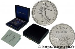 Piéfort Argent de 1/2 franc Semeuse 1980 Pessac GEM.91 P2 FDC 