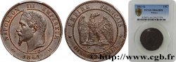 Dix Centimes Napoléon tête laurée 1861 Bordeaux F.134/6 SPL63 PCGS