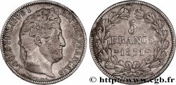 5 francs Ier type Domard, tranche en creux 1831 Strasbourg F.319/1