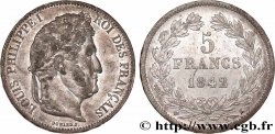 5 francs IIe type Domard 1842 Bordeaux F.324/98