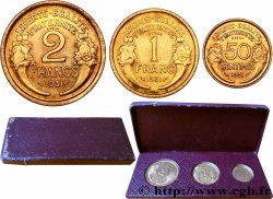 Boîte des essais de 2 francs, 1 franc et 50 centimes Morlon 1931  F.192/1