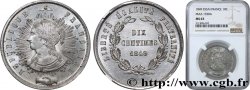 Concours de 10 centimes, essai en étain par Pillard 1849 Paris VG.3185 var.
