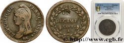 Un décime Dupré, modification du 2 décimes 1797 Paris F.127/5