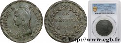 Un décime Dupré, grand module 1799 Paris F.129/24 AU PCGS