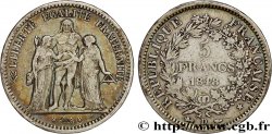 5 francs Hercule, IIe République 1848  Lyon F.326/3
