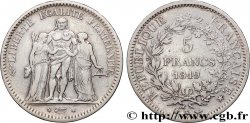5 francs Hercule, IIe République 1849 Bordeaux F.326/7