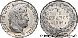 Essai-concours de 5 francs Domard en étain, type adopté 1831 Paris G.660 