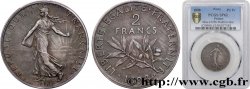 Piéfort 2 francs Semeuse, flan mat, vieil argent 1898 Paris GEM.111 P1