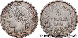 5 francs Cérès, sans légende 1871 Bordeaux F.332/8