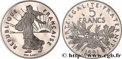 5 francs Semeuse, nickel, BE (Belle Épreuve) 1991 Pessac F.341/23 var.