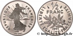 1/2 franc Semeuse, BE (Belle Épreuve) 1991 Pessac F.198/30 var.