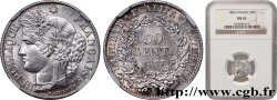 50 centimes Cérès, Troisième République 1887 Paris F.189/12