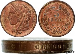 Concours de 5 francs, piéfort de Gayrard 1848 Paris VG.3074 var.