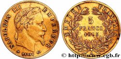 5 francs or Napoléon III, tête laurée 1863 Paris F.502/3
