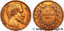 20 francs or Napoléon III, tête nue 1854 Paris F.531/2