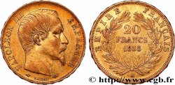 20 francs or Napoléon III, tête nue 1858 Paris F.531/13
