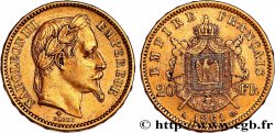20 francs or Napoléon III, tête laurée 1861 Paris F.532/1