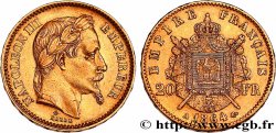 20 francs or Napoléon III, tête laurée 1864 Paris F.532/8