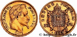 20 francs or Napoléon III, tête laurée 1864 Paris F.532/8