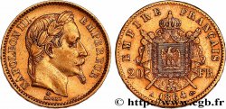 20 francs or Napoléon III, tête laurée 1864 Paris F.532/8