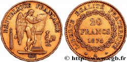 20 francs or Génie, Troisième République 1874 Paris F.533/2 TTB 