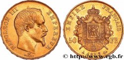 50 francs or Napoléon III, tête nue 1858 Paris F.547/5