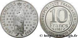 Belle Épreuve 10 francs Millénaire Capétien  1987 Paris F5.1301 3
