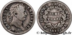 Demi-franc Napoléon Ier tête laurée, Empire français 1812 Paris F.178/35