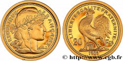 Réplique de 20 francs or Coq 1909 (médaille) n.d.  