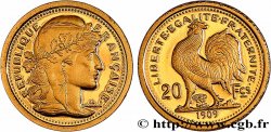 Réplique de 20 francs or Coq 1909 (médaille) n.d.  