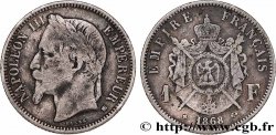 1 franc Napoléon III, tête laurée 1868 Strasbourg F.215/11