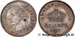 20 centimes Napoléon III, tête laurée, grand module 1867 Paris F.150/1