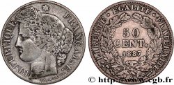 50 centimes Cérès, Troisième République 1887 Paris F.189/12