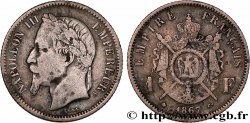1 franc Napoléon III, tête laurée 1867 Paris F.215/6